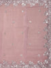 Lavender Embellished Design Organza Saree