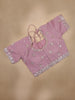 Lavender Embellished Design Organza Saree