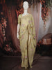 Pastel Yellow Floral Printed Design Pure Tussar Saree with Designer Border