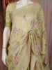 Pastel Yellow Floral Printed Design Pure Tussar Saree with Designer Border