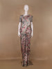 Pastel Beige Floral Printed Tussar Silk Saree - Diadem