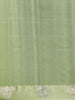 Pastel Green Floral Design Woven Silk Saree - Diadem
