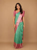 Pastel Green Floral Woven Pure Kanchipuram Silk Saree