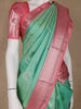 Pastel Green Floral Woven Pure Kanchipuram Silk Saree - Diadem