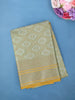 Pastel Green Paisley Motifs Tissue Silk Saree - Diadem