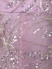 Pastel Lavender Floral And Sequins Embroidered Net Lehenga for Bridesmaids - Diadem