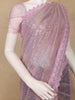 Pastel Pink Sequin Embellishment Organza Saree - Diadem