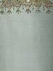 Pastel Sage Green Floral Design Printed Cotton Salwar Suit - Diadem