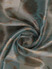 Pastel Teal Blue Floral Motifs Semi Tissue Saree