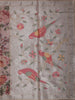 Patel Pink Floral Printed Design Pure Organza Party Wear Saree with Zari Border