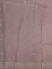 Patel Pink Floral Printed Design Pure Organza Party Wear Saree with Zari Border