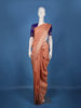 Peach Butta Woven Design Pure Kanchipuram Silk Saree