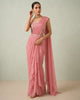 Peach Chiffon Saree