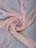 Pastel Peach Floral Design Synthetic Saree