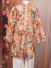 Peach Floral Digital Printed Design Cotton Kids Kurta Set