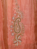 Peach Floral Embroidered Design Tissue Silk Anarkali Salwar Suit