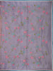 Peach Floral Embroidered Kota Cotton Saree - Diadem