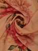 Peach Floral Printed Design Georgette Saree