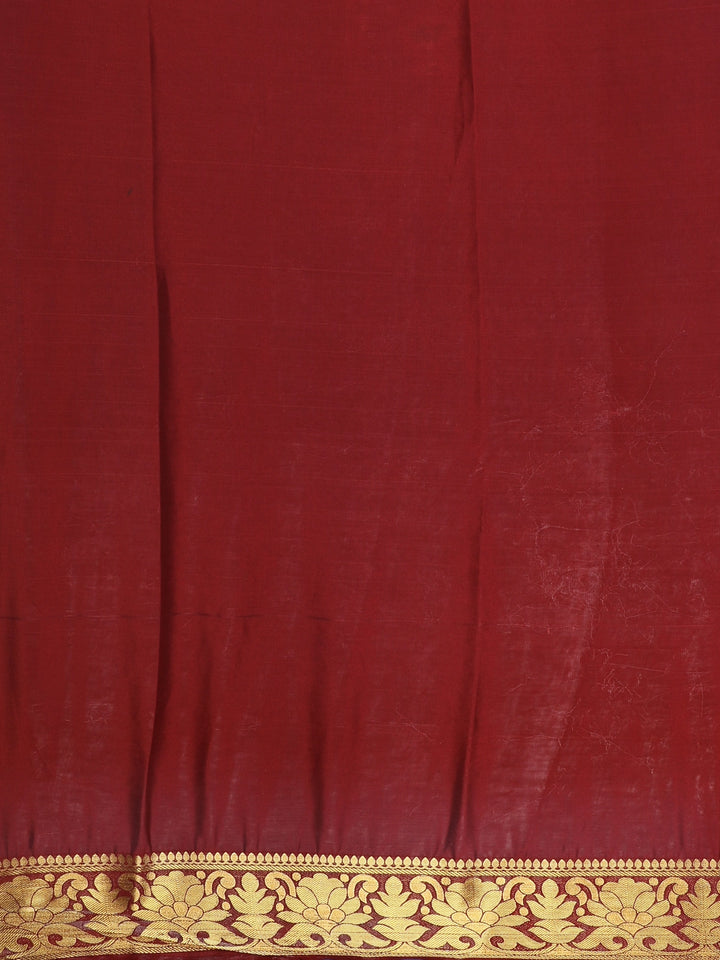 Peach Floral Printed Semi Tussar Silk Saree - Diadem