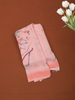 Peach Floral Printed Soft Chiffon Saree