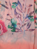 Peach Floral Printed Soft Chiffon Saree