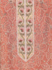 Peach Floral Sequins Embroidered Design Georgette Palazzo Suit
