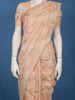 Peach Floral Woven Design Pure Cotton Saree