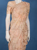 Peach Floral Woven Design Pure Cotton Saree