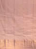 Peach Floral Woven Design Pure Kanchipuram Silk Saree