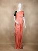 Peach Floral Woven Kanchipuram Silk Saree