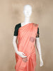 Peach Floral Woven Kanchipuram Silk Saree