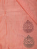 Peach Floral Woven Kanchipuram Silk Saree