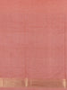 Peach Floral Woven Semi Tussar Saree