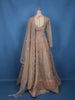Peach Heavy Sequins Embroidered Net Lehenga With Sheer Dupatta
