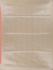 Peach Leaf Woven Soft Silk Saree With Beige Contrast Border - Diadem