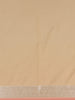 Peach Leaf Woven Soft Silk Saree With Beige Contrast Border - Diadem