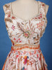 Peach Multi-Color Floral Embroidered Synthetic Lehenga Set - Diadem