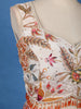 Peach Multi-Color Floral Embroidered Synthetic Lehenga Set - Diadem