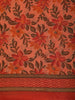 Peach Orange Floral Printed Design Karishma Cotton Saree