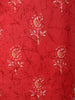 Peach Orange Floral Printed Design Pure Cotton Straight Cut Salwar Suit with Matching Dupatta