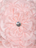 Peach Oversized Floral Satin Kids Gown