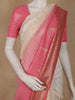 Peach Pink And Cream Ombre Sequin Embellished Chiffon Saree