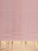 Peach Pink Butta Woven Design Pure Kanchipuram Silk Saree