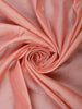Peach Pink Butta Woven Design Pure Kanchipuram Silk Saree