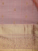 Peach Pink Butta Woven Design Pure Kanchipuram Silk Saree