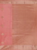 Peach Pink Butta Woven Design Semi Banarasi Saree wit Zari Border