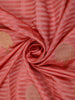 Peach Pink Butta Woven Design Semi Banarasi Saree wit Zari Border