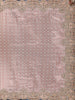 Peach Pink Butta Woven Tissue Banarasi Saree With Heavy Border