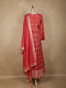 Peach Pink Butta Zari Design Banarasi Silk Palazzo Suit