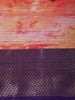 Peach Pink Floral Printed Design Chiffon Saree with Contrast Zari Border